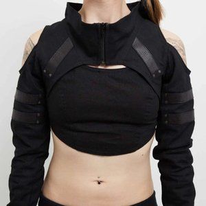 Variant Cyberpunk Shrug w/ Leather Trim